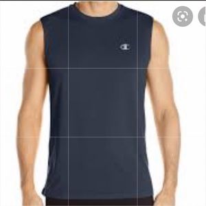 Champion NWOT Authentic Navy Blue Sleevless Muscle Shirt